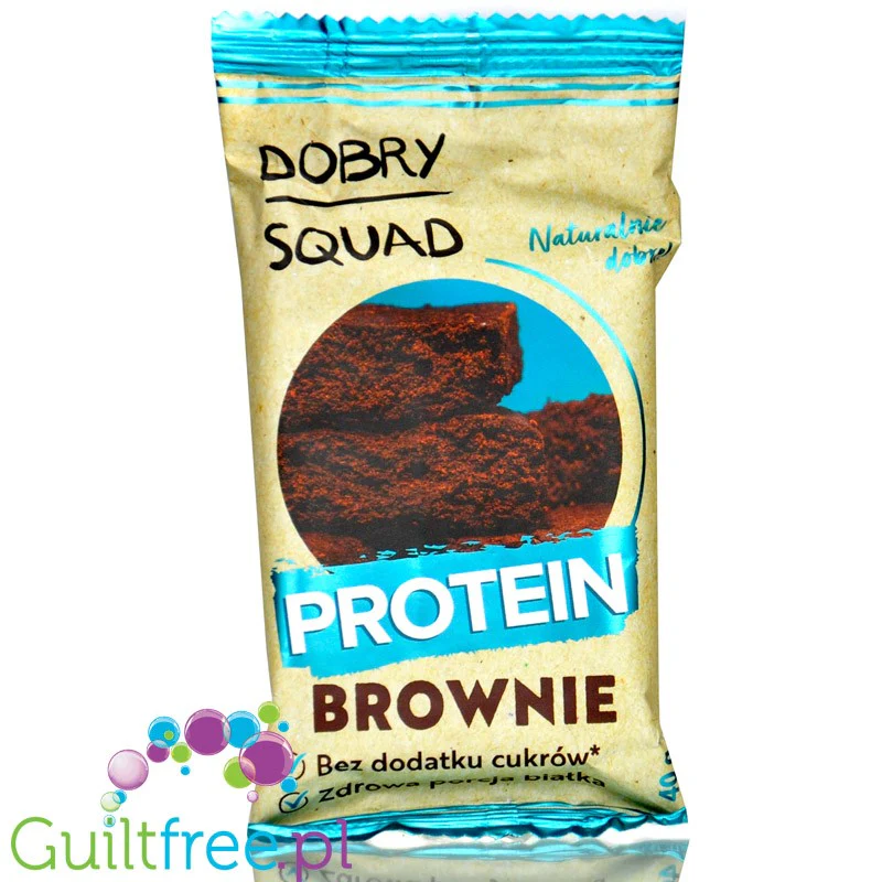 Dobry Squad Protein Brownie - bezglutenowe ciastko proteinowe o smaku brownie