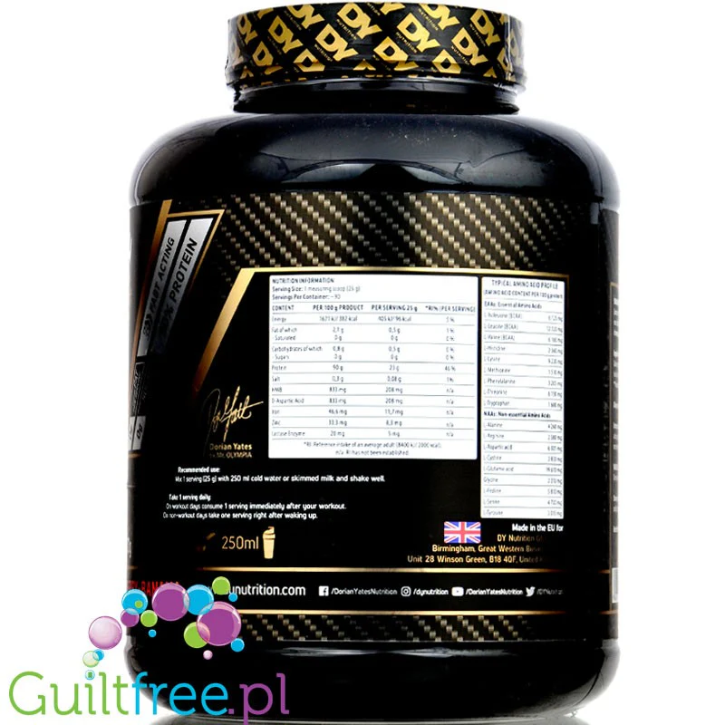 Dorian Yates Shadowhey Hydrolysate Vanilla 2,27KG - hydrolizat odżywka 90% białka zero cukru i tłuszczu - Image 3