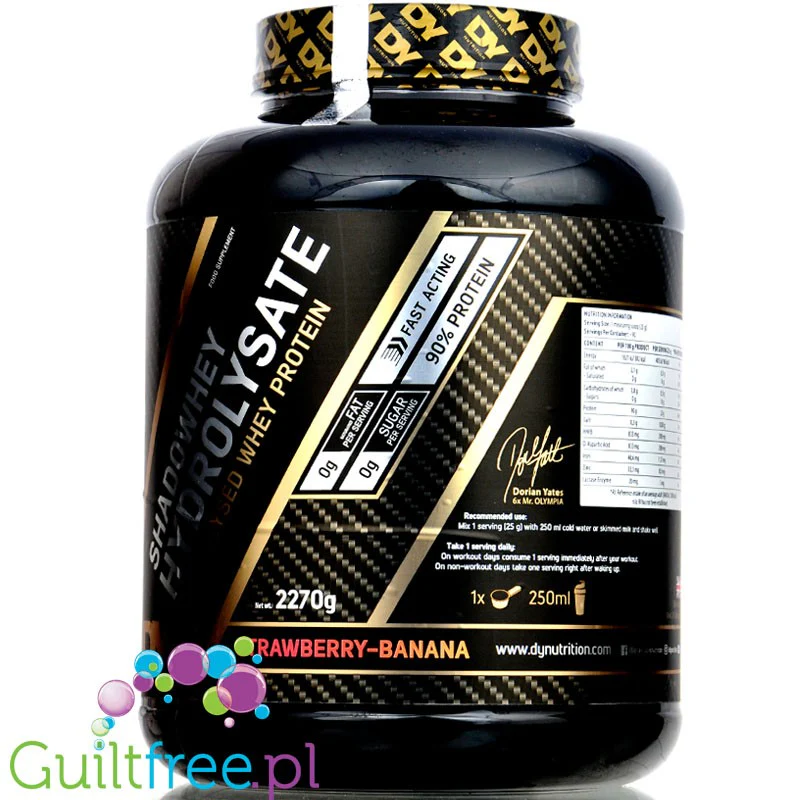 Dorian Yates Shadowhey Hydrolysate Vanilla 2,27KG - hydrolizat odżywka 90% białka zero cukru i tłuszczu - Image 4