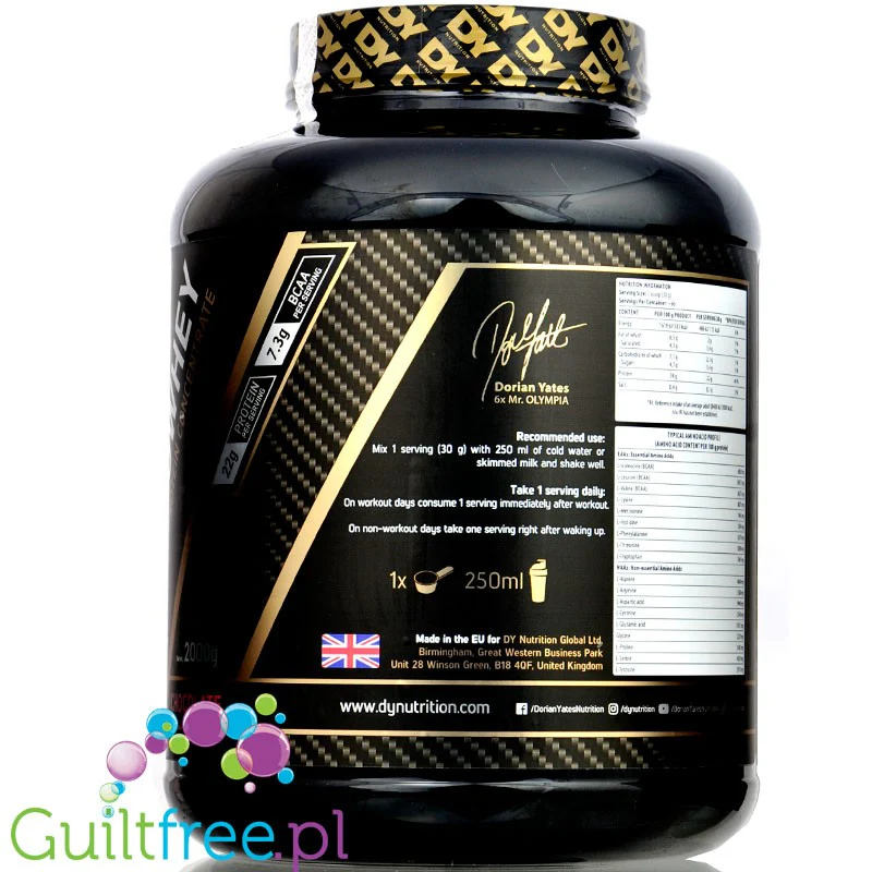 Dorian Yates ShadoWhey, Pistachio  2KG - pyszna, bogata w glutaminę i BCAA odżywka białkowa - Image 4
