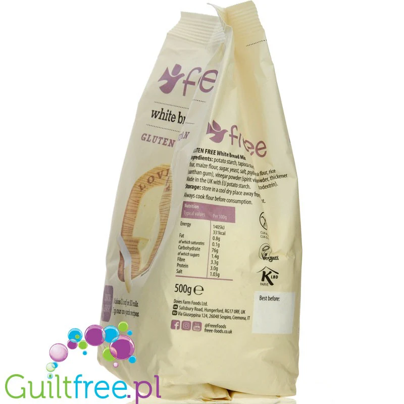 Doves Farm Gluten Free White Bread Mix - bezglutenowa mieszanka do wypieku białego chleba - Image 2