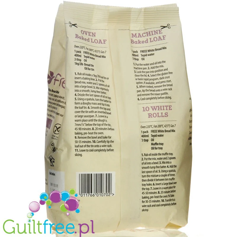 Doves Farm Gluten Free White Bread Mix - bezglutenowa mieszanka do wypieku białego chleba - Image 3
