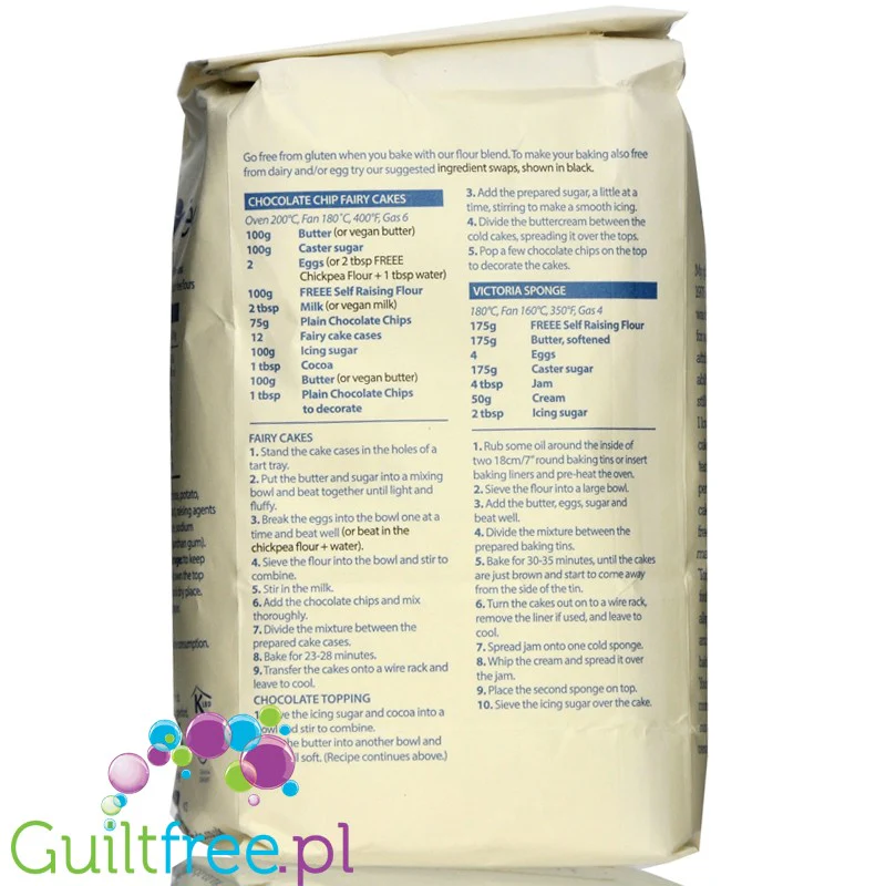 Doves Farm Gluten & Wheat Free White Self-Raising Flour Blend - bezglutenowa mąka samorosnąca - Image 3