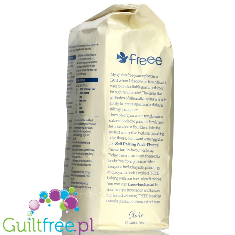 Doves Farm Gluten & Wheat Free White Self-Raising Flour Blend - bezglutenowa mąka samorosnąca - Image 4