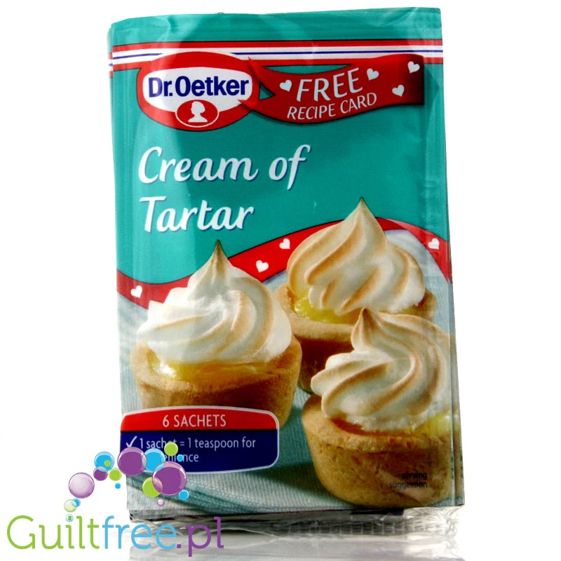 Dr. Oetker Cream of Tartar 6 saszetek, kwaśny winian  potasu E336i