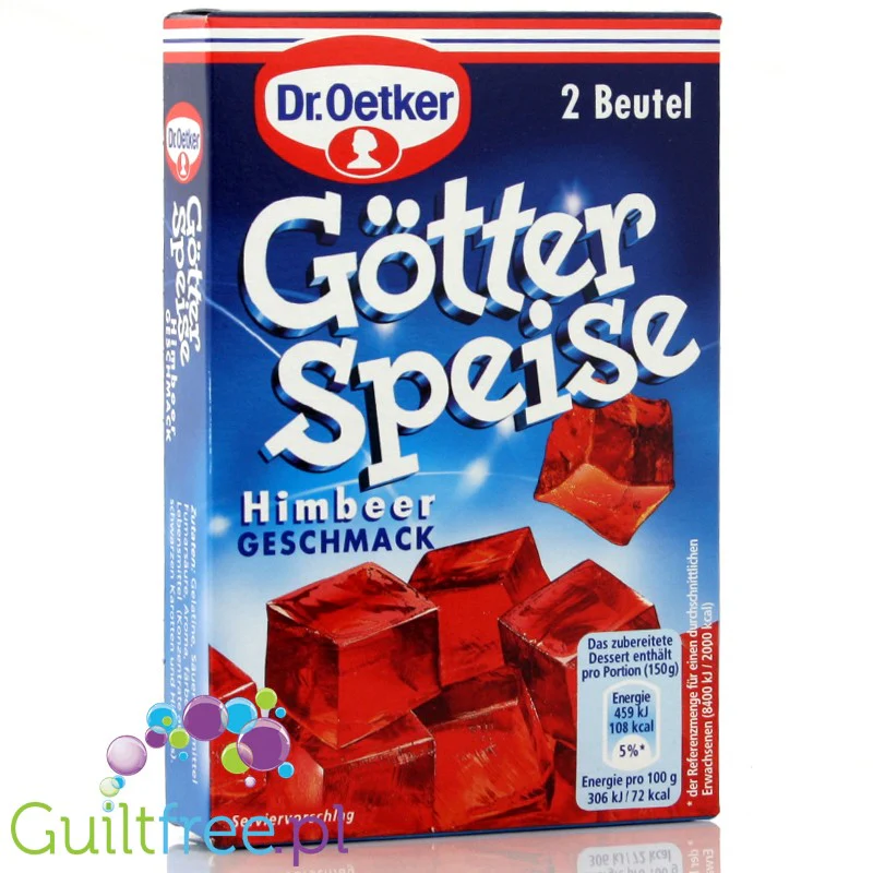Dr Oetker galaretka malinowa bez cukru podwójne opakowanie