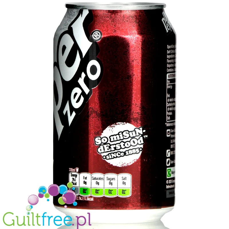 Dr Pepper Diet UK bez cukru, w puszce 330ml - Image 3