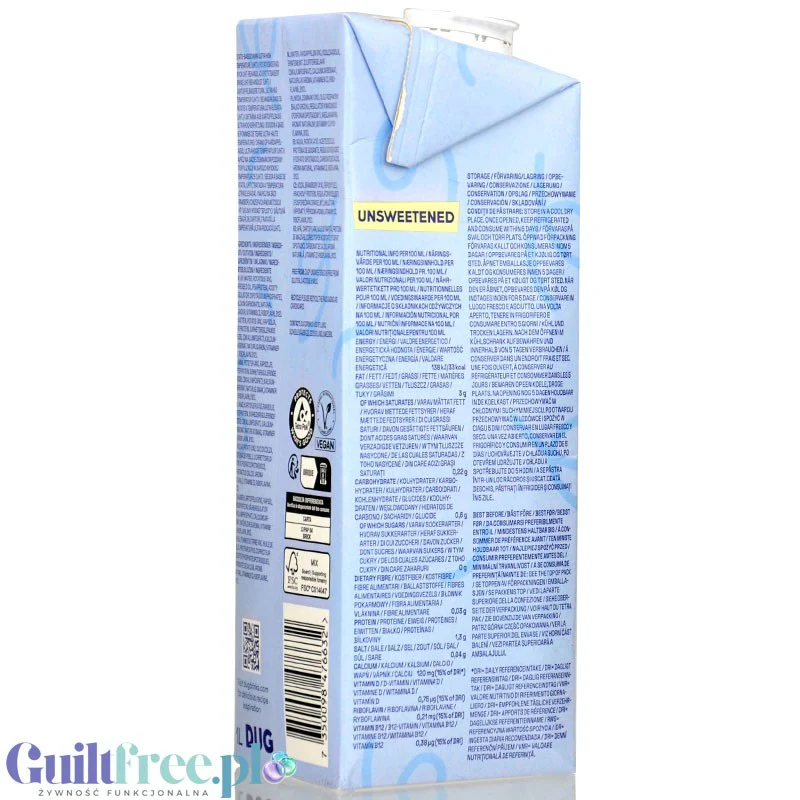 DUG Unsweetened 1L - nie-mleko roślinne ziemniaczane 34kcal, bez zagęstników, cukru i słodzików - Image 4