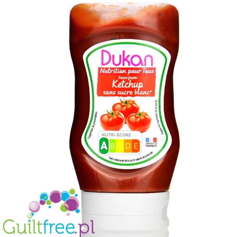 Dukan Ketchup - niskwęglowodanowy ketchup bez cukru ze stewią 47kcal w 100g