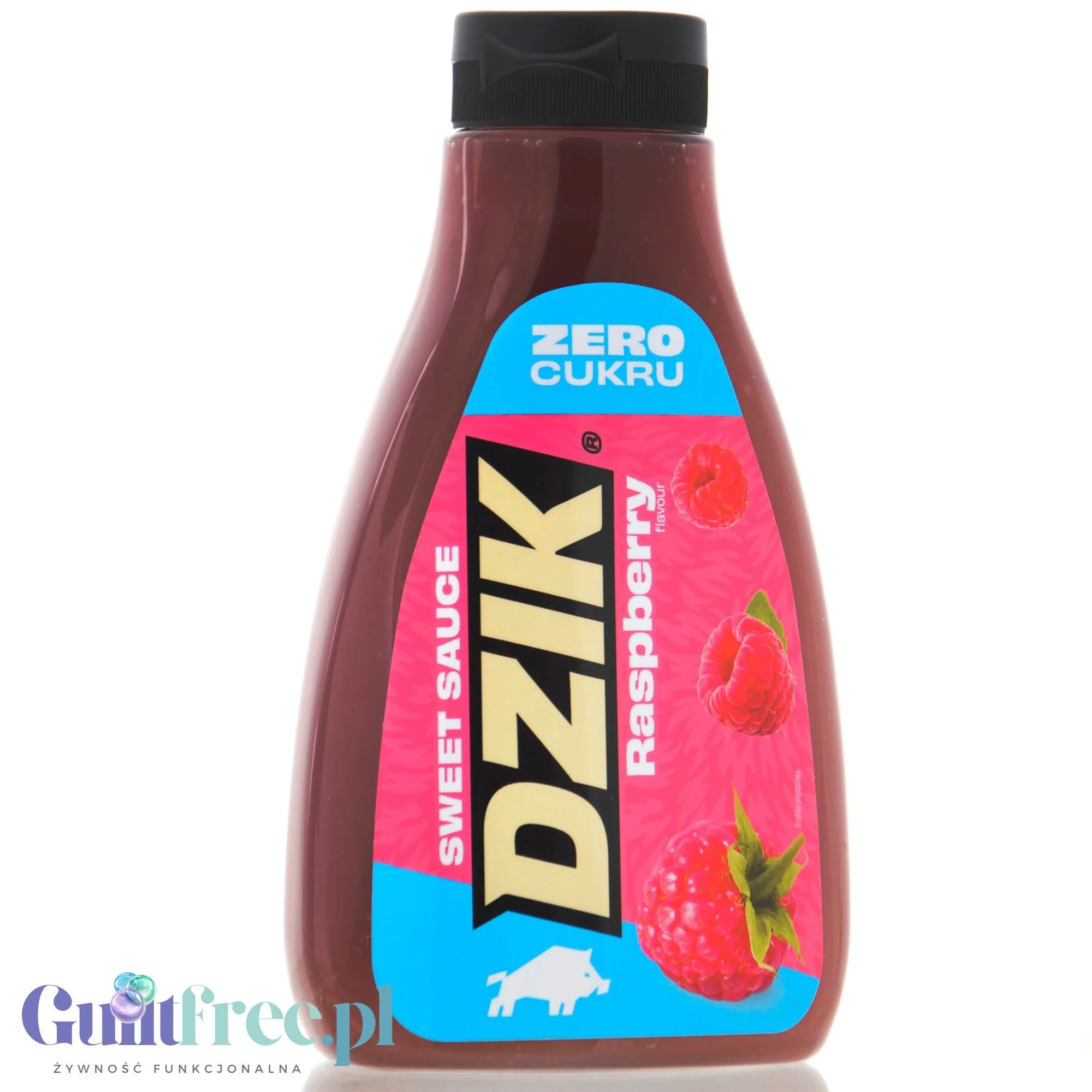 Dzik Sweet Sauce Raspberry Zero Cukru - malinowy sos bez cukru 11kcal