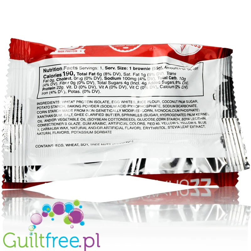 EatMe Guilt Free Blondie Birthday Cake - proteinowe ciacho z posypką, bez mąki i cukru - Image 2