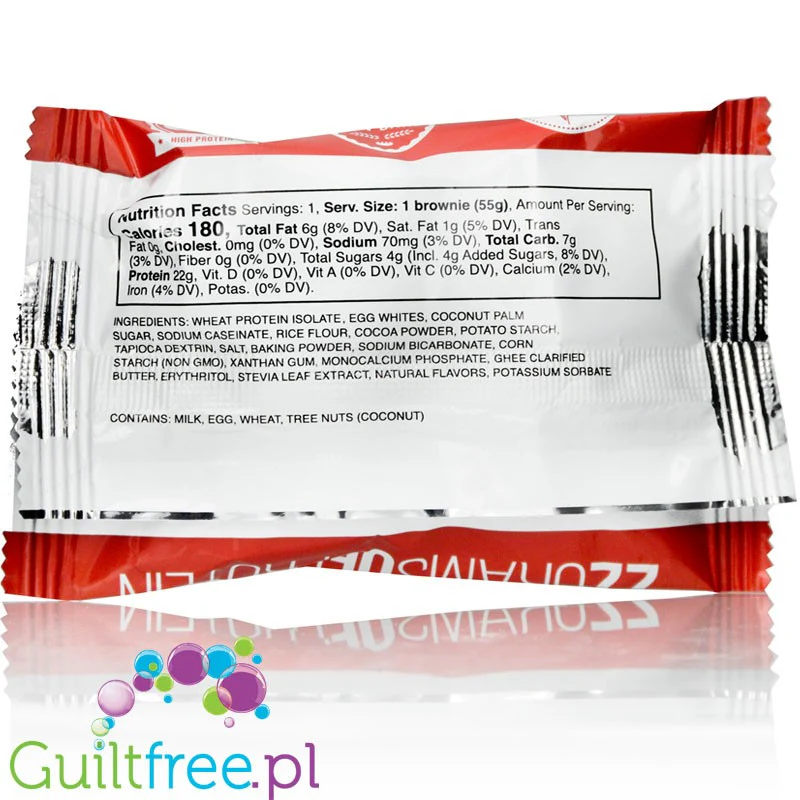 EatMe Guilt Free Brownie, Galaxy - proteinowe brownie z posypką bez mąki i cukru - Image 2