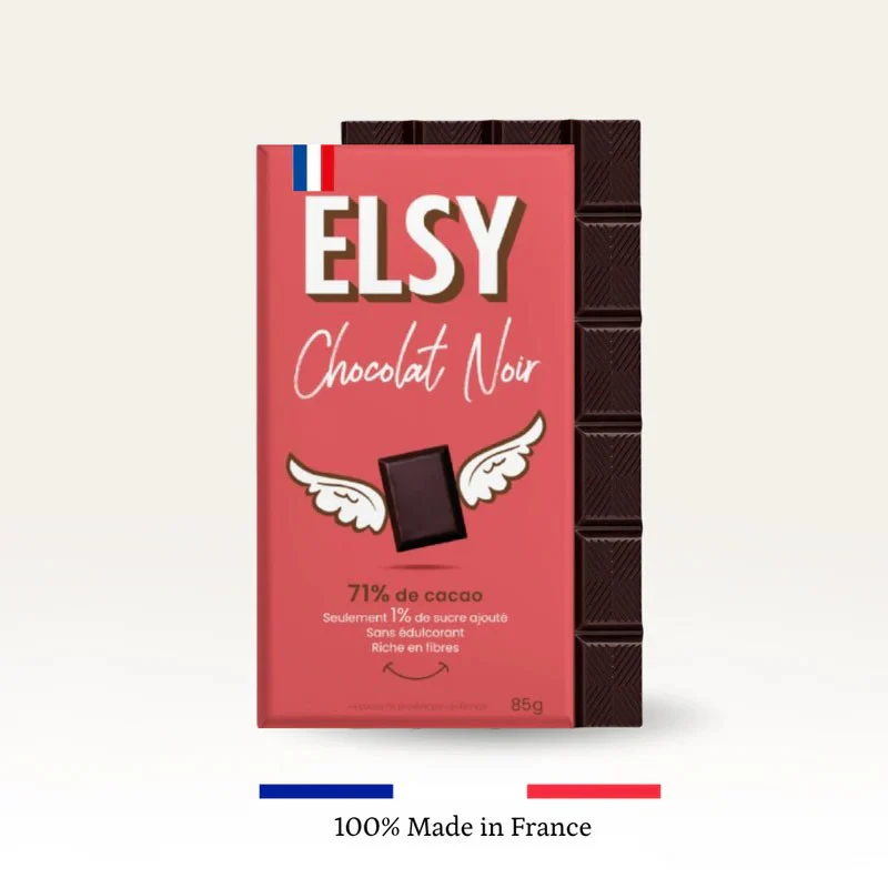 Elsy Chocolat Noir - ciemna czekolada błonnikowa bez maltitolu, tylko 5g cukru - Image 4