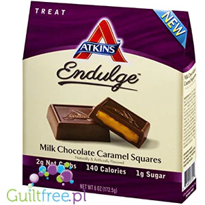 Atkins Endulge Squares, czekoladki z masą karmelową PUDEŁKO - Image 2