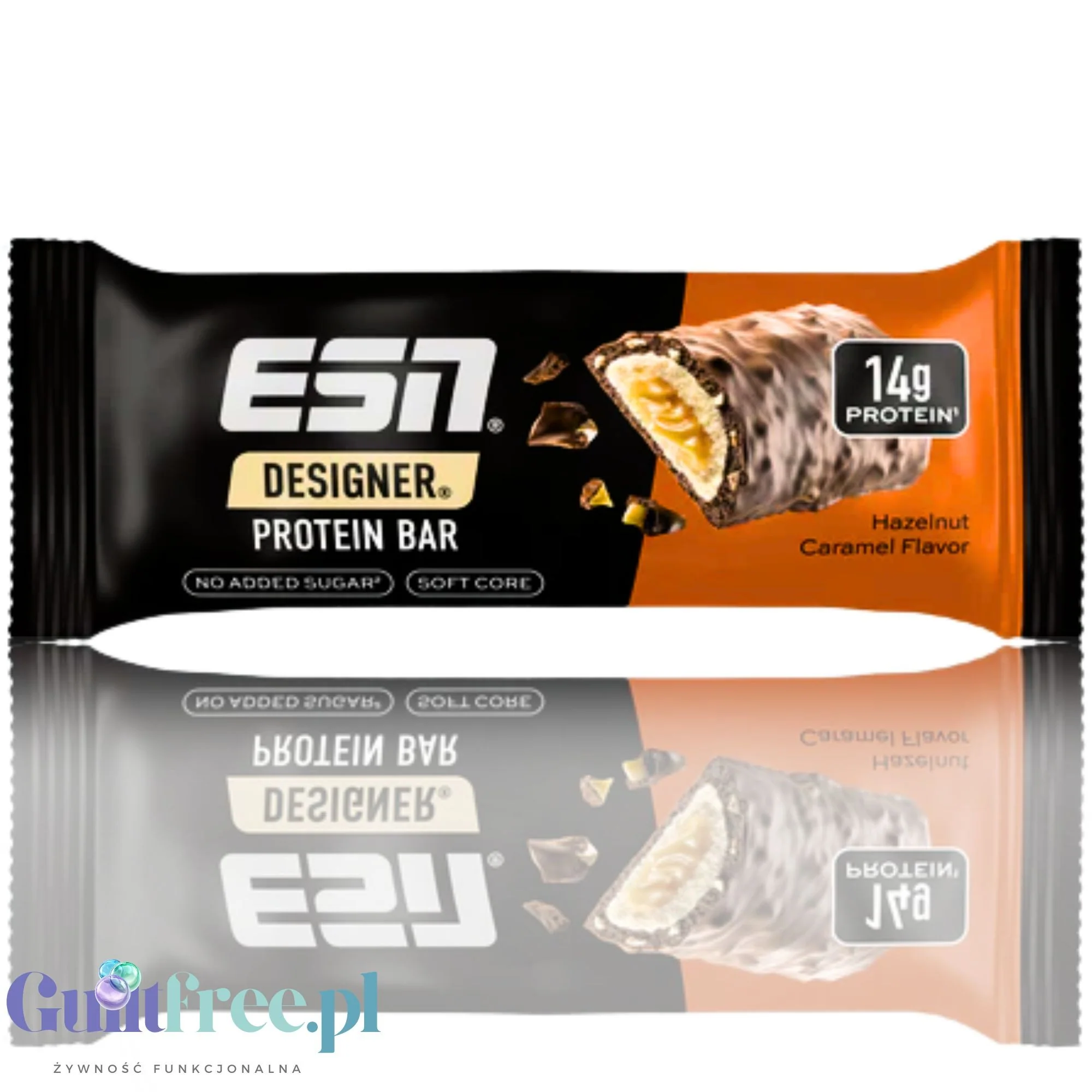 ESN Designer Bar Hazelnut Caramel 45g - baton białkowy z karmelem i orzechami laskowymi w mlecznej czekoladzie - Image 7