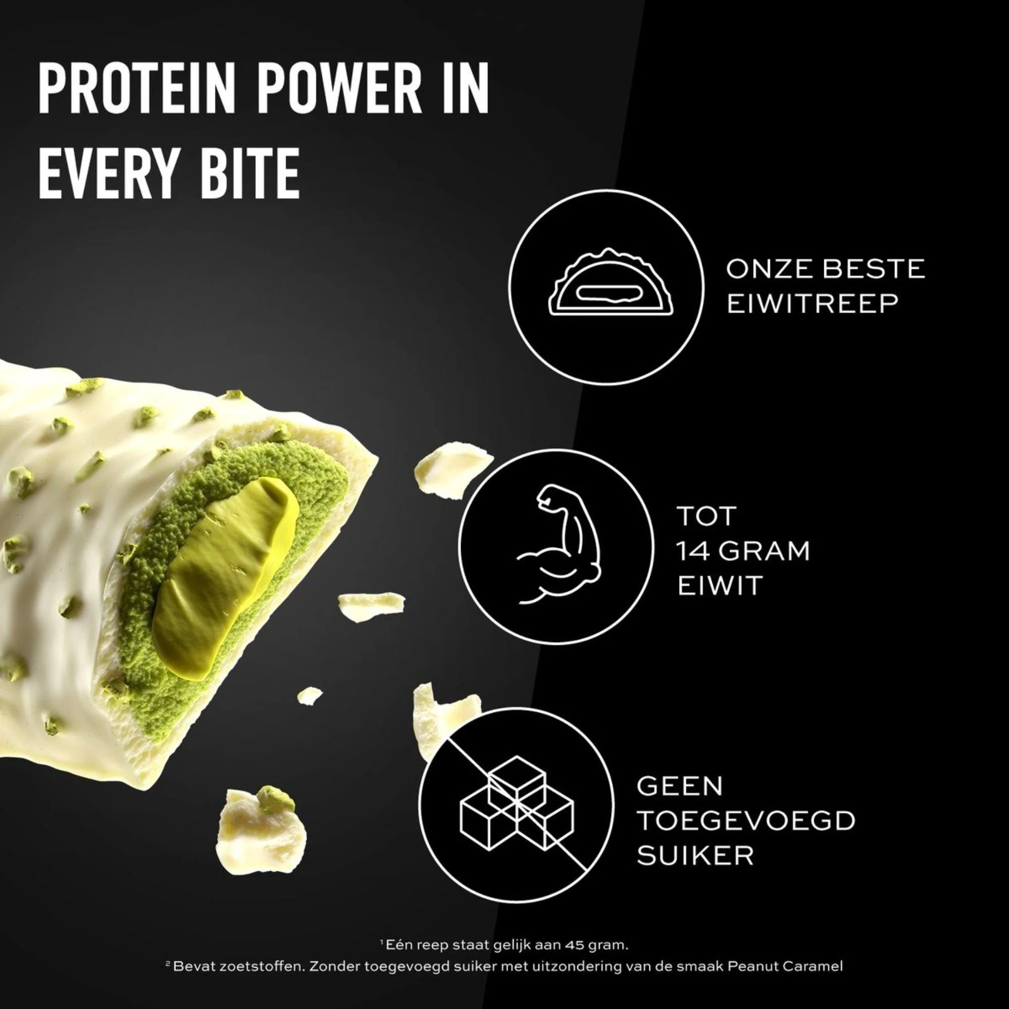 ESN Designer Bar White Chocolate Pistachio - baton 14g białka bez cukru z pistacjami i białą czekoladą - Image 6