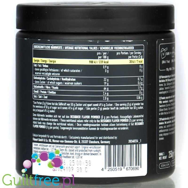 ESN Designer Flavor Powder Strawberry 250g - wegański aromat w proszku, Truskawkowy - Image 3