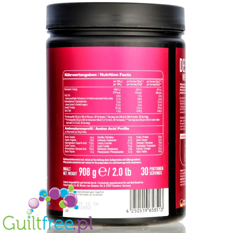 ESN Designer Whey Blueberry Cheesecake 0,9KG - WPI, WPH i WPC, odżywka białkowa o smaku Sernika Jagodowego - Image 3