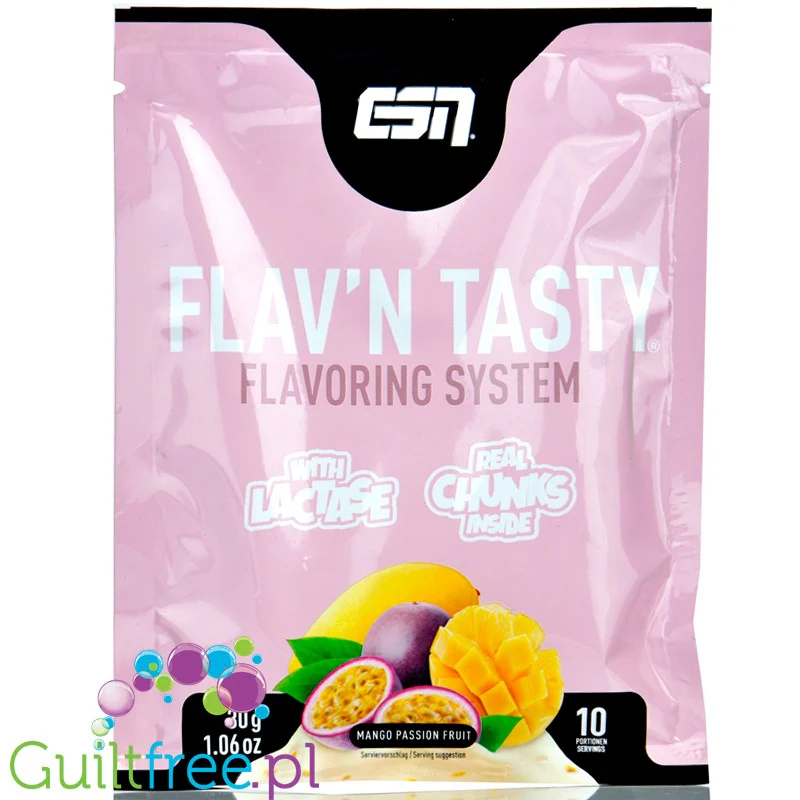ESN Flav'N'Tasty Mango & Passion Fruit - słodzony aromat w proszku, Mango & Marakuja