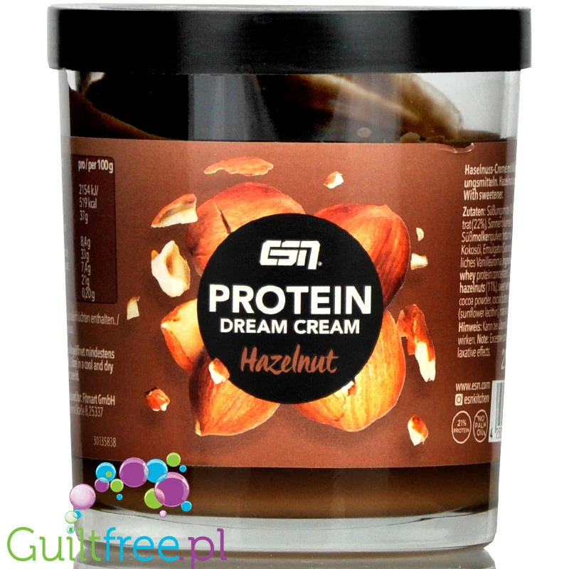 ESN Protein Dream Cream Hazelnut - krem proteinowy bez cukru Mleczna Czekolada & Orzechy