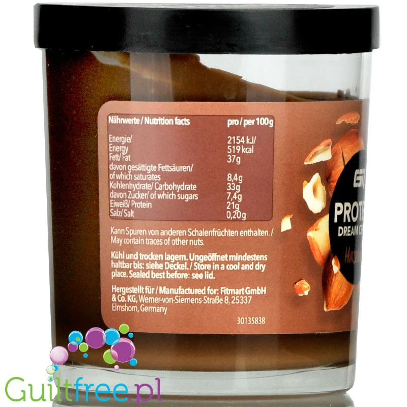 ESN Protein Dream Cream Hazelnut - krem proteinowy bez cukru Mleczna Czekolada & Orzechy - Image 2