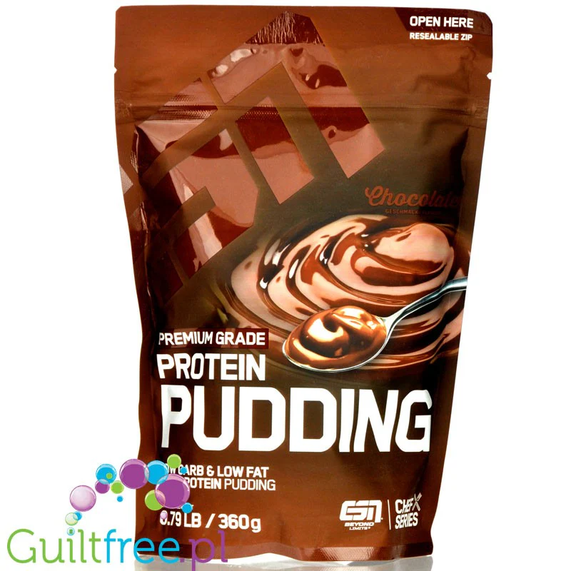 ESN Designer Protein Pudding Chocolate - czekoladowy budyń białkowy, 16g białka w porcji 103kcal - Image 3