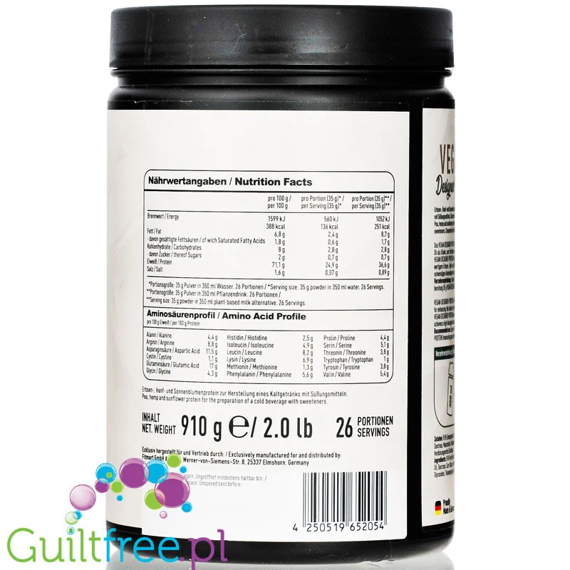 ESN Vegan Designer Protein, Cinnamon Star - wegańska odżywka białkowa bez soi, smak Ciasteczka Cynamonowe - Image 3