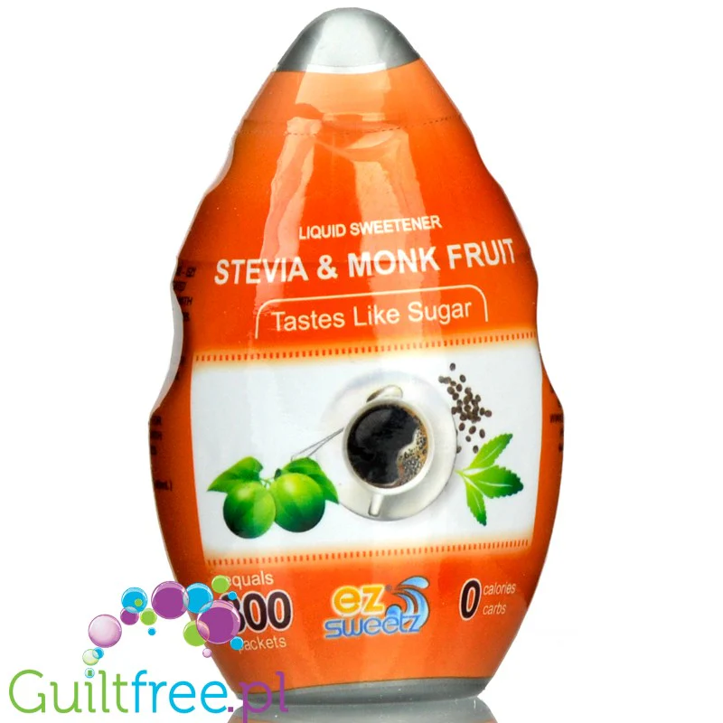 EZ-Sweetz Stevia & Monk Fruit płynny słodzik w kroplach