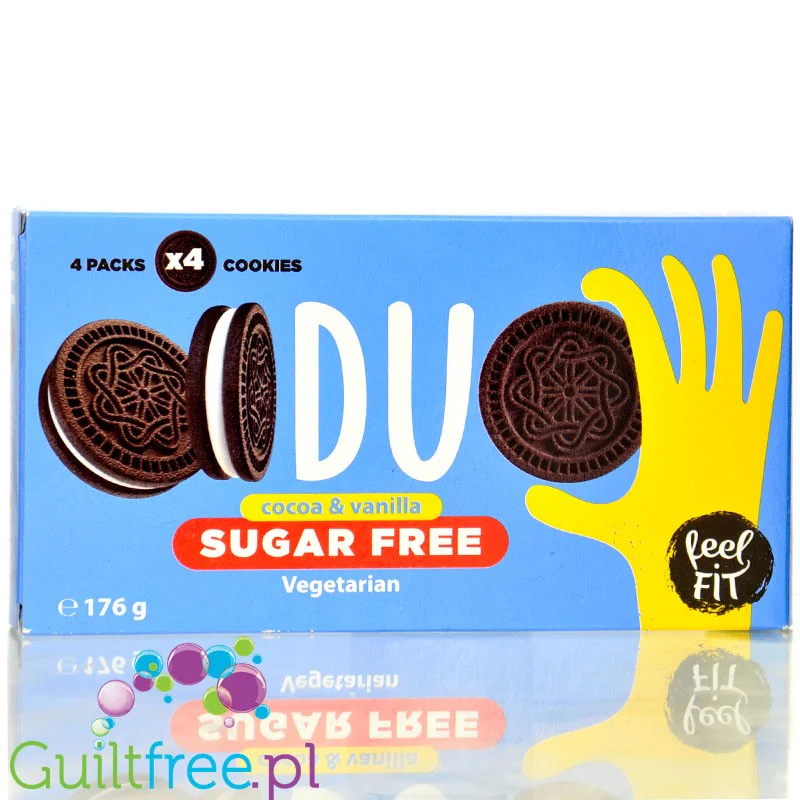 Feel Fit Duo Cocoa & Vanilla - kakaowe markizy bez cukru z kremem waniliowym