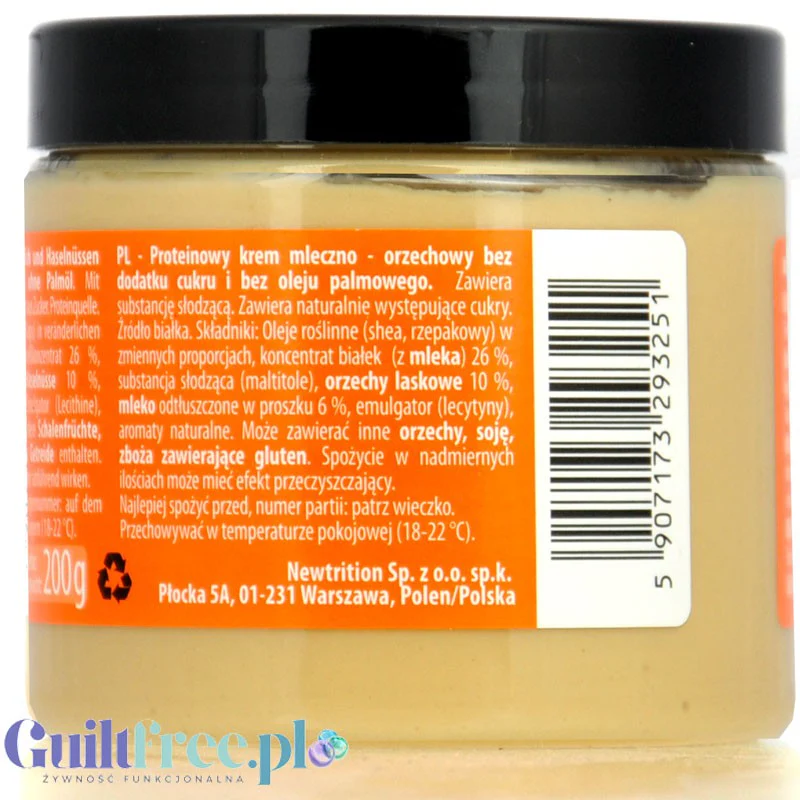 FeelFIT Protein Milky Nut - proteinowy krem mleczno - orzechowy 24% białka, bez oleju palmowego i cukru - Image 3