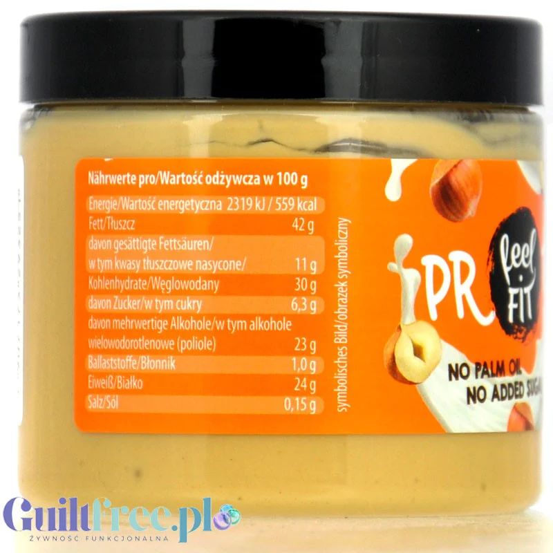 FeelFIT Protein Milky Nut - proteinowy krem mleczno - orzechowy 24% białka, bez oleju palmowego i cukru - Image 4
