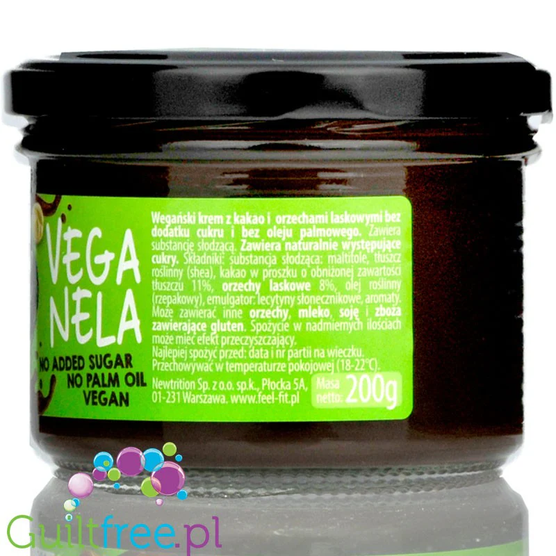 FeelFIT Veganela - wegański krem kakaowo-orzechowy bez cukru - Image 3