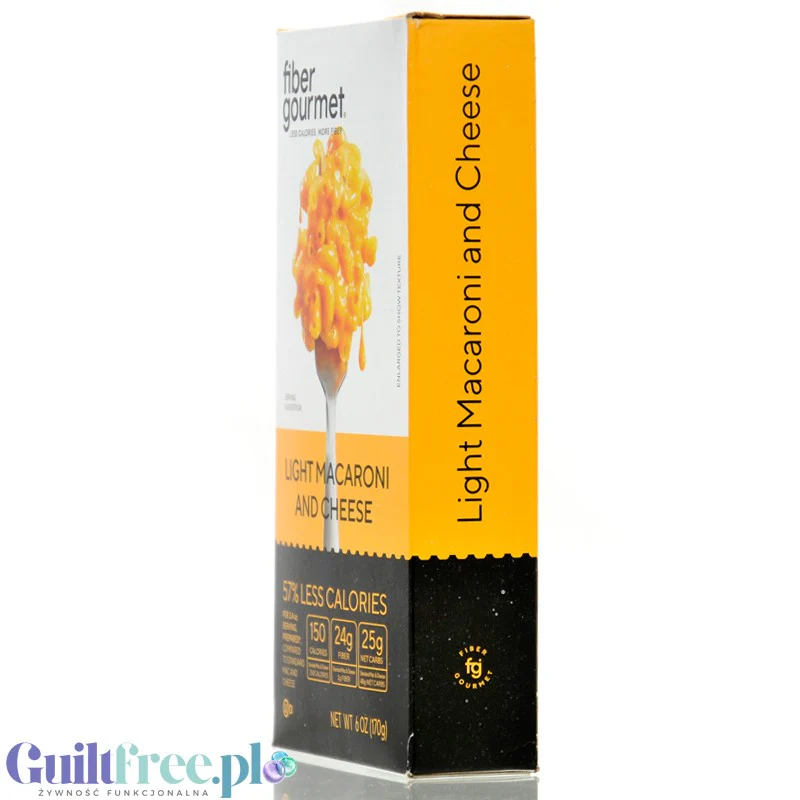 Fiber Gourmet Light Macaroni and Cheese - błonnikowy makaron 48% mniej kalorii z sosem serowym - Image 2