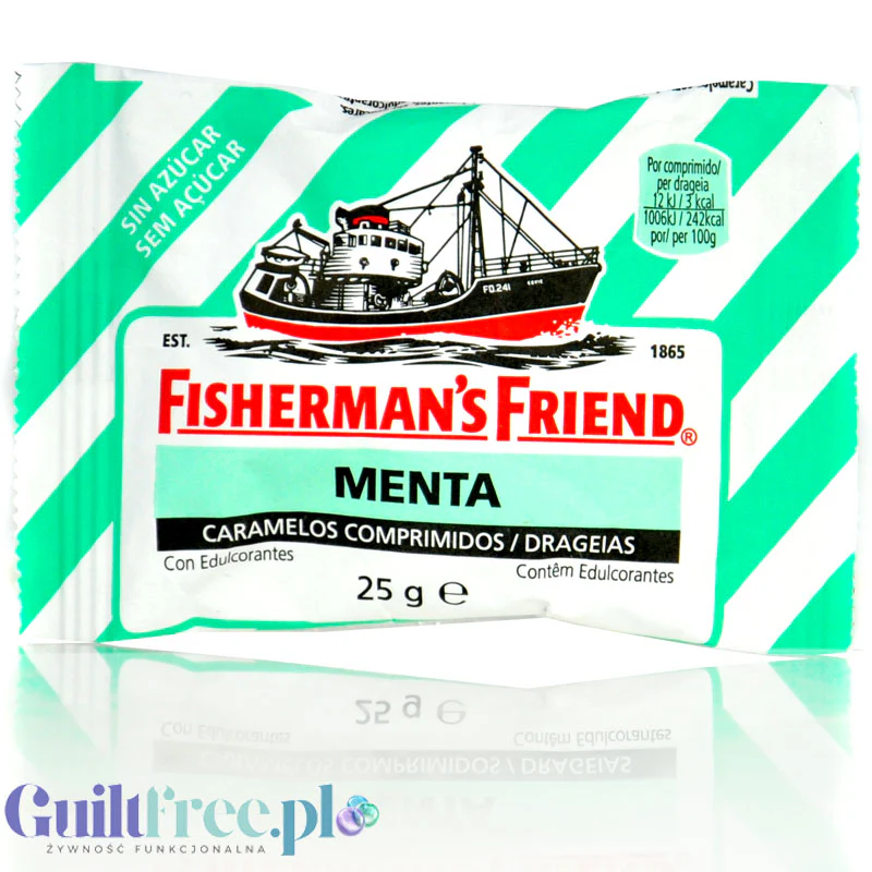 Fisherman's Friends Menta - miętowo-mentolowe pastylki bez cukru