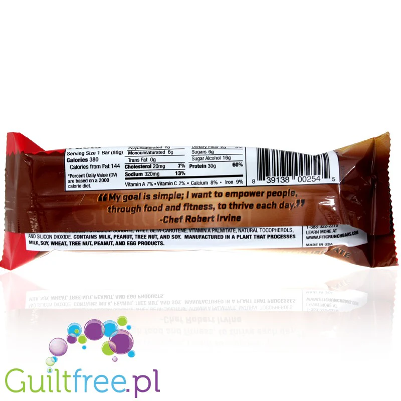 Fit Crunch Chocolate Chip Cookie Dough - baton XL 30g białka, Kruche Ciastka & Czekolada - Image 3