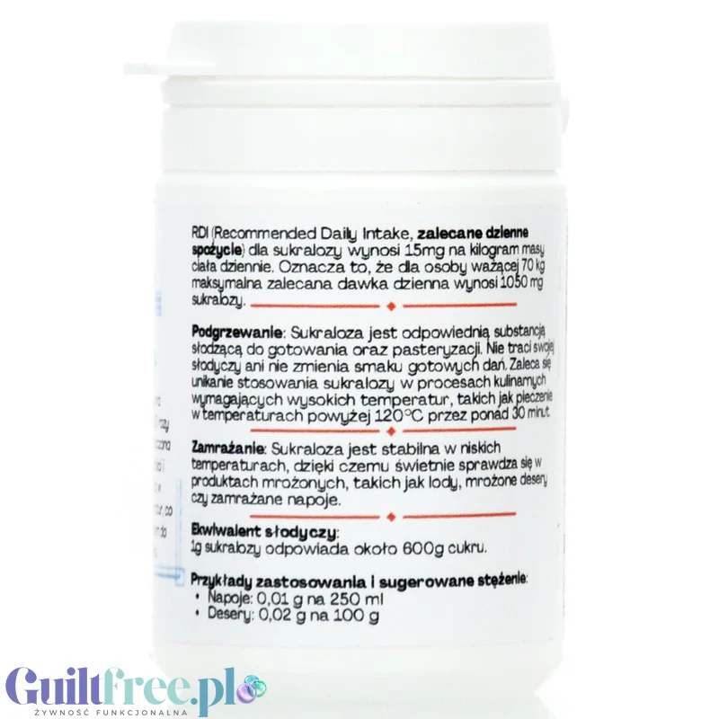 FitGridients Sucralose - czysta sukraloza 100%, słodzik zero kalorii bez wypełniaczy, 600 x słodsza od cukru - Image 6