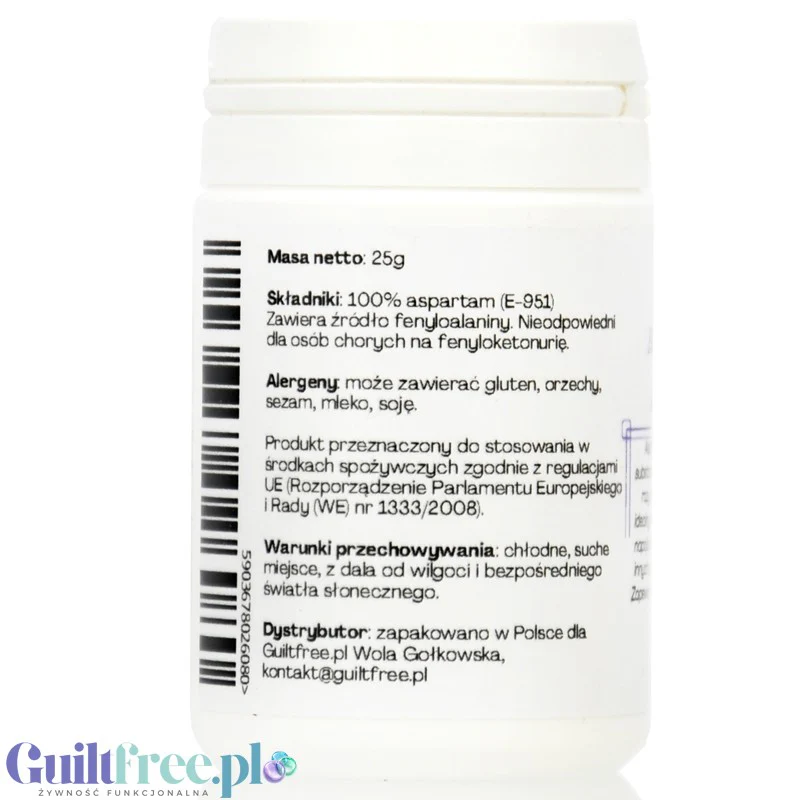 FITgridients Aspartame 25g - czysty aspartam bez wypełniaczy E-951 - Image 6