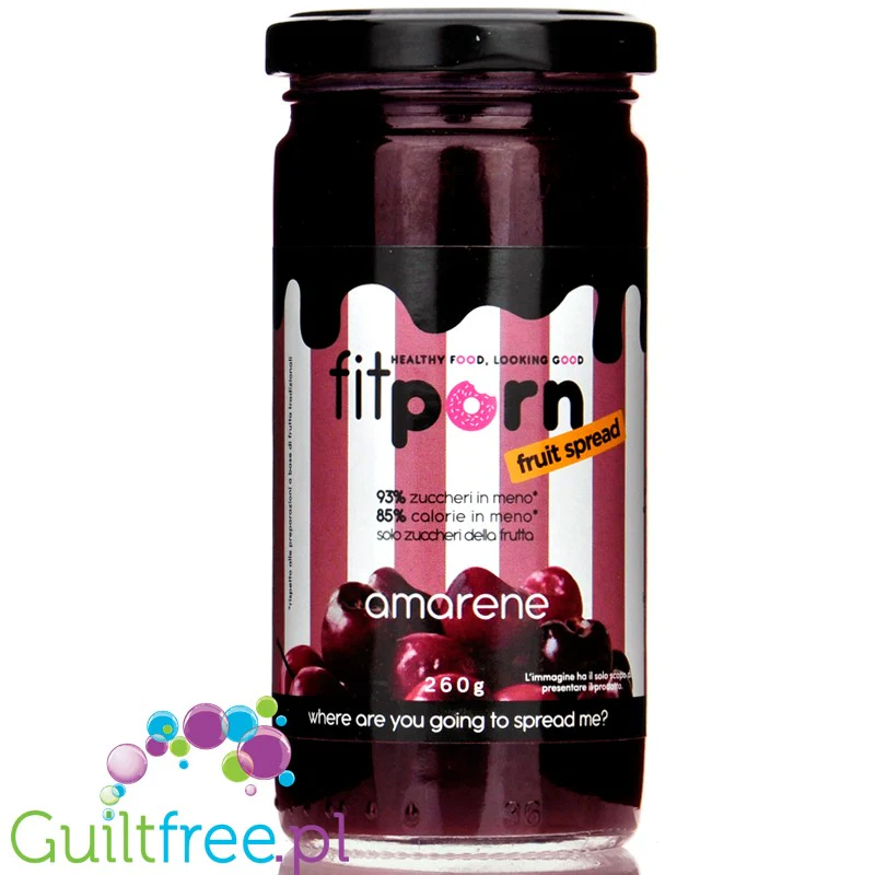 FitPrn Confettura Extra Zero Amarene 37kcal - wiśniowa konfitura bez cukru