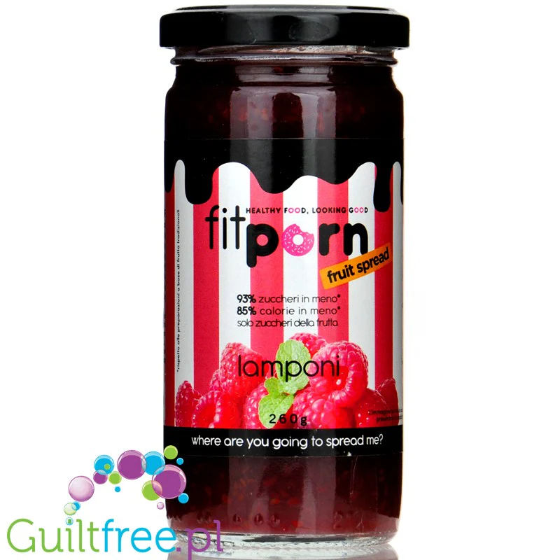 FitPrn Confettura Extra Zero Lamponi 37kcal - malinowa konfitura bez cukru