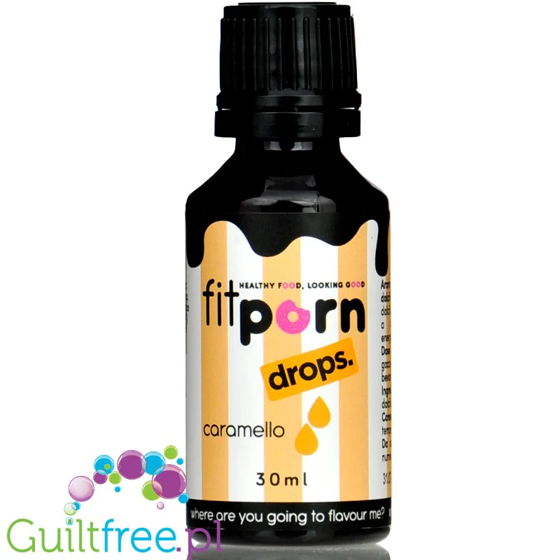 FitPrn Drip Zero Flavdrops Caramello - słodzone krople smakowe, Karmel