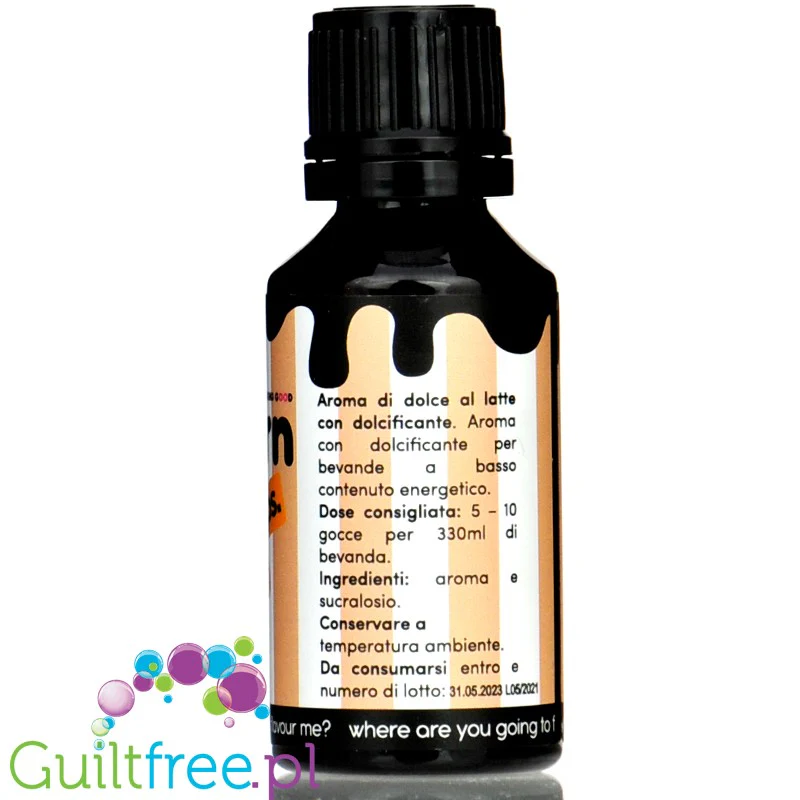 FitPrn Drip Zero Flavdrops Dulce de Leche - słodzone krople smakowe, Kajmak - Image 3