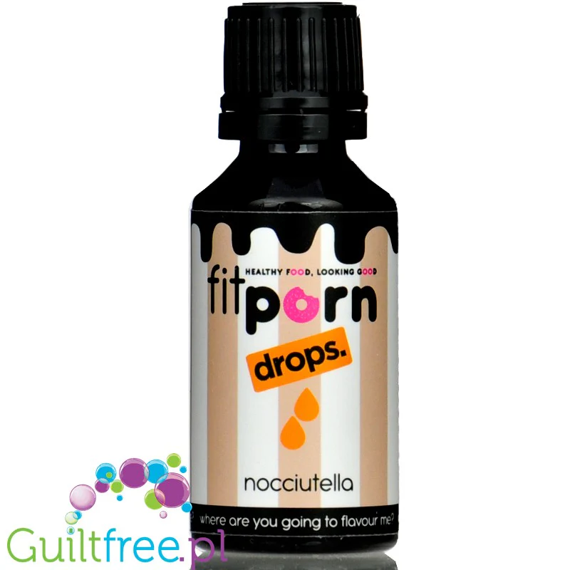 FitPrn Drip Zero Flavdrops Nocciutella - słodzone krople smakowe, Krem Czekoladowy
