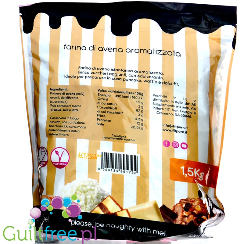 FitPrn Farina di Avena Caramello Salato - smakowa mąka owsiana, Solony Karmel - Image 2