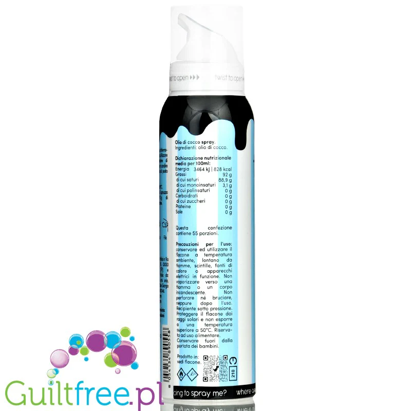 FitPrn Olio di Cocco Spray - olej kokosowy w spray'u do smażenia, bez gazów wypychających - Image 2