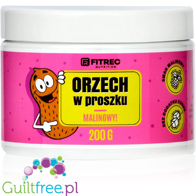 FITREC Orzech w Proszku Malina - sproszkowane masło orzechowe z malinami