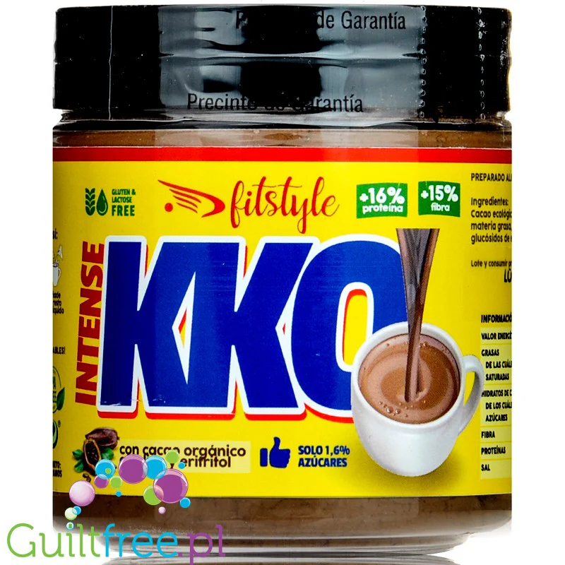 Fitstyle KKO Cocoa ECO Alkaline - słodkie kakao do picia bez cukru ze stewią i erytrolem