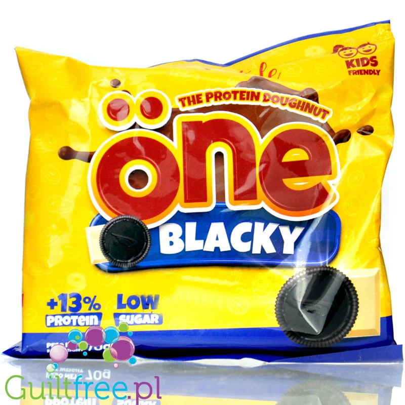 FitStyle Öne Dónut Proteico Blacky - mięciutki donut proteinowy z kremem ciasteczkowym bez dodatku cukru