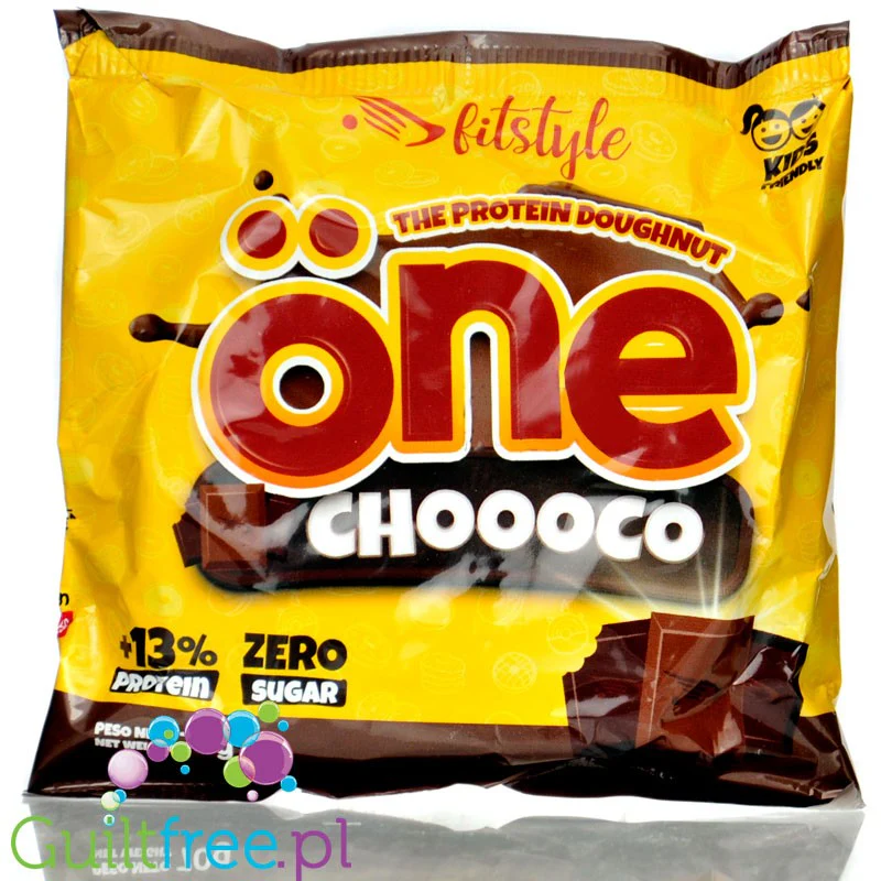 FitStyle Öne Dónut Proteico Choooco - czekoladowy donut proteinowy z nadzieniem czekoladowym bez dodatku cukru