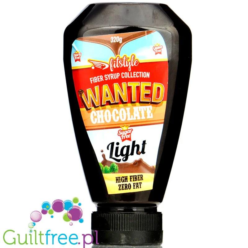FitStyle Wanted Fiber Syrup, Chocolate Light - błonnikowy syrop czekoladowy 70% błonnika