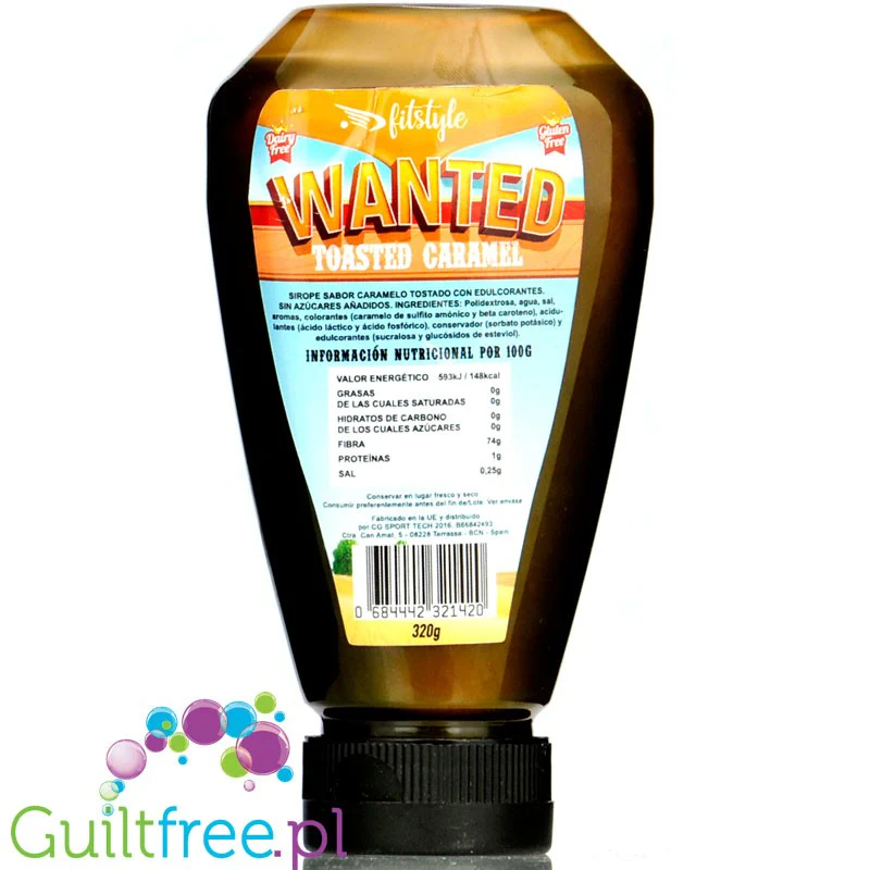 FitStyle Wanted Fiber Syrup, Toasted Caramel Light - błonnikowy syrop karmelowy 70% błonnika - Image 2